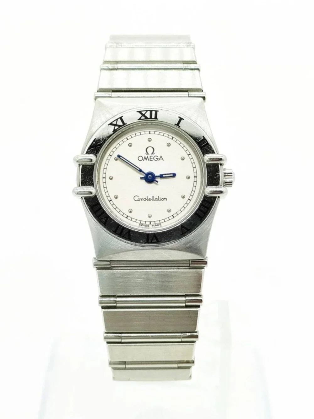 Authentic Vintage Omega Constellation Manhattan Stainless Steel Quartz Watch